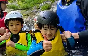 水上(みなかみ)ファミリーキャニオニング, minakami family canyoning with kids